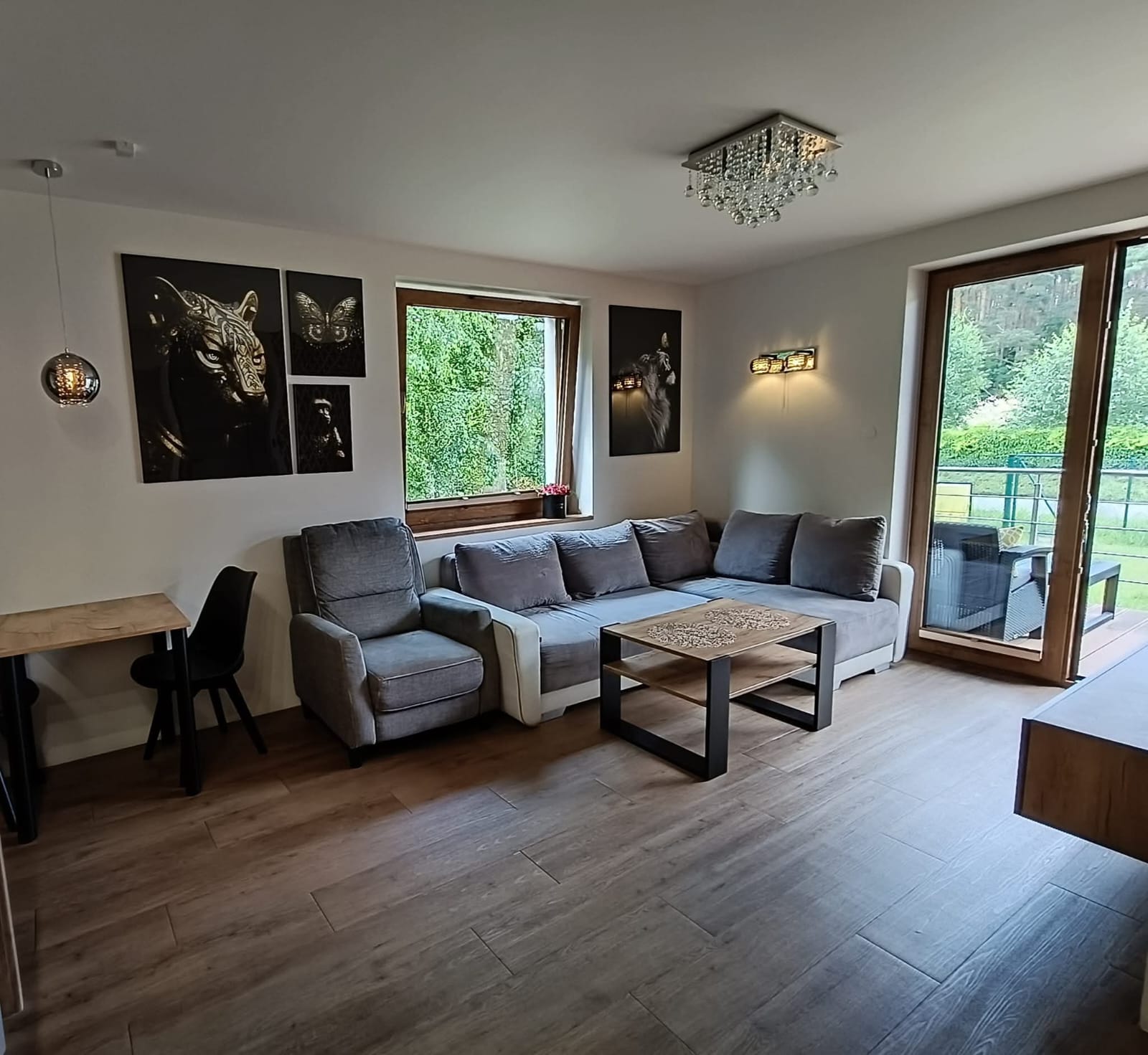 Aster Aparts Wyspa Sobieszewska — wnętrze apartamentu