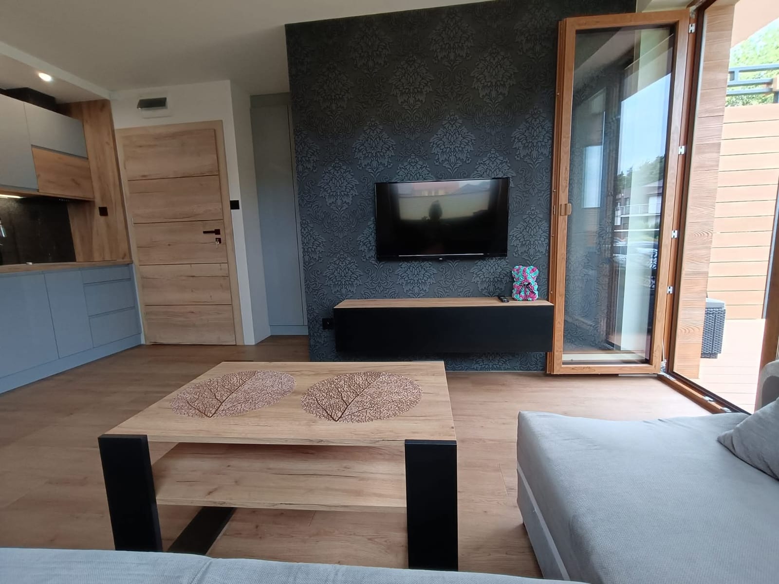Aster Aparts Wyspa Sobieszewska — wnętrze apartamentu
